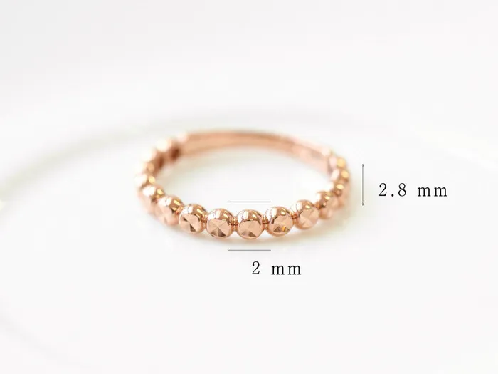 Rings MinimalBijoux 14K 18K Gold Round Cutting Ring
