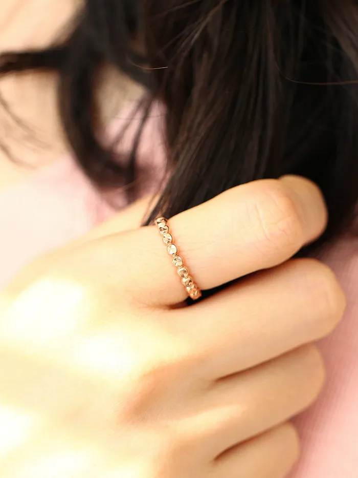 Rings MinimalBijoux 14K 18K Gold Round Cutting Ring