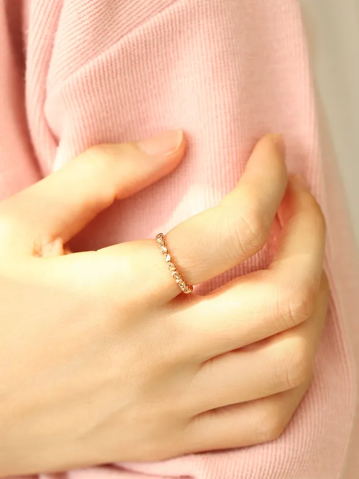 Rings MinimalBijoux 14K 18K Gold Round Cutting Ring