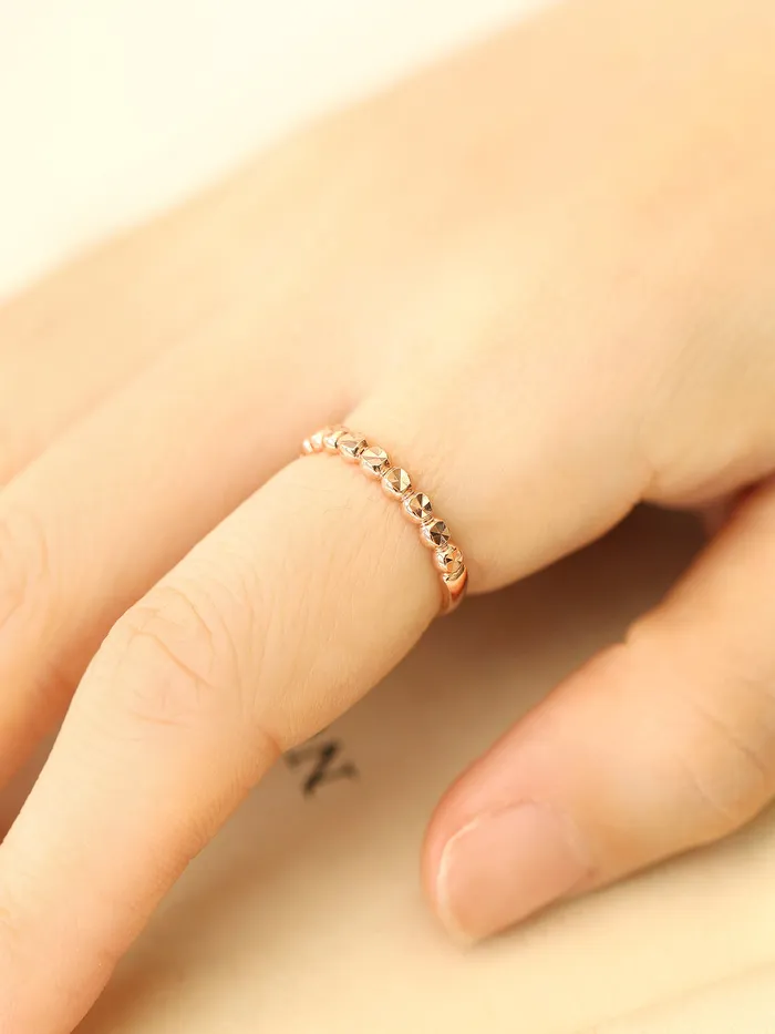 Rings MinimalBijoux 14K 18K Gold Round Cutting Ring