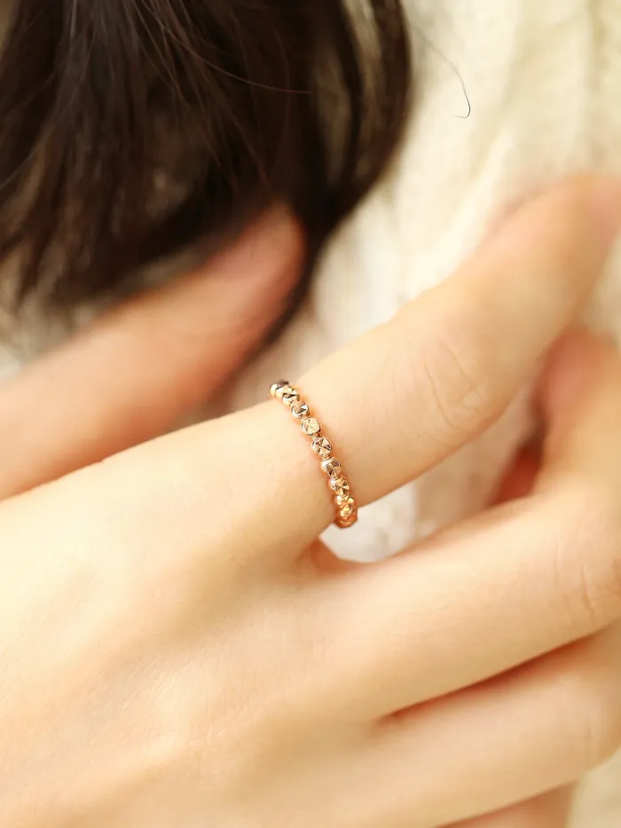 Rings MinimalBijoux 14K 18K Gold Round Cutting Ring