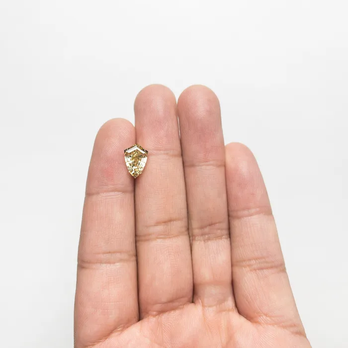 Rings Misfit Diamonds 300ct 1115x772x527mm VS1 Fancy Brownish Yellow Shield Step Cut 2183101