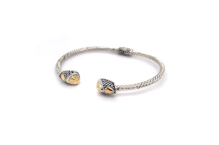 Rings Samuel B Gemma Bangle Silver And Gold
