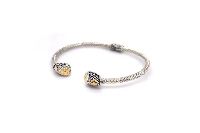 Rings Samuel B Gemma Bangle Silver And Gold