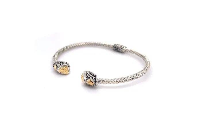 Rings Samuel B Gemma Bangle Silver And Gold