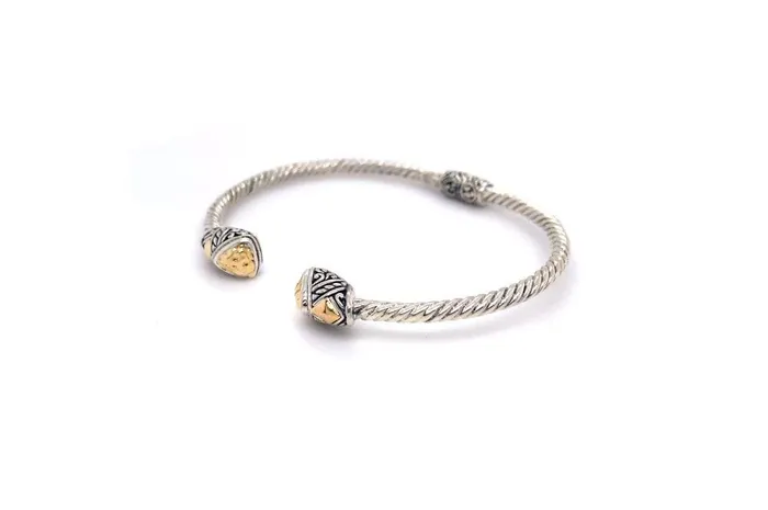 Rings Samuel B Gemma Bangle Silver And Gold