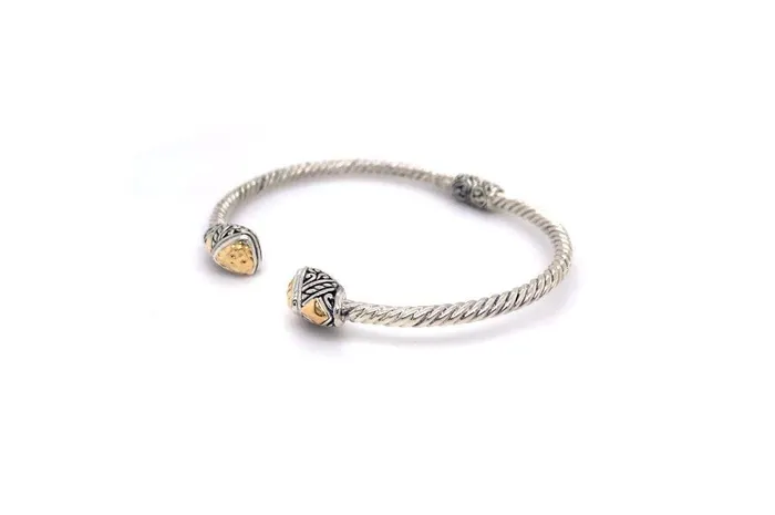 Rings Samuel B Gemma Bangle Silver And Gold