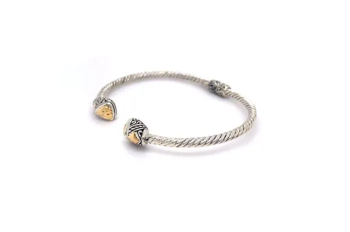 Rings Samuel B Gemma Bangle Silver And Gold