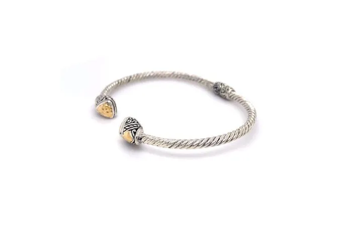 Rings Samuel B Gemma Bangle Silver And Gold
