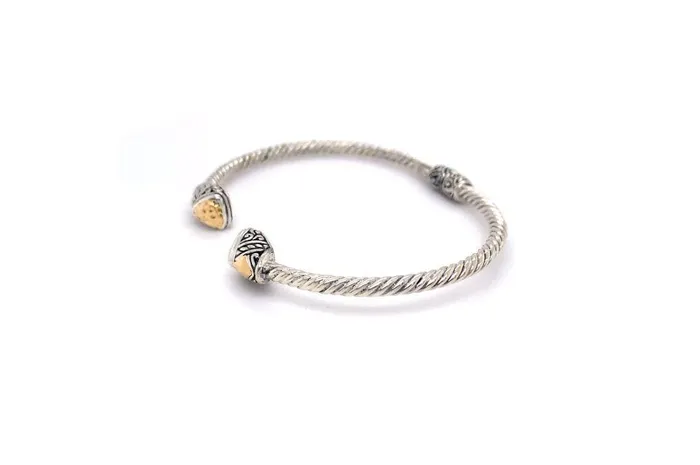Rings Samuel B Gemma Bangle Silver And Gold