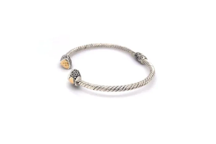 Rings Samuel B Gemma Bangle Silver And Gold
