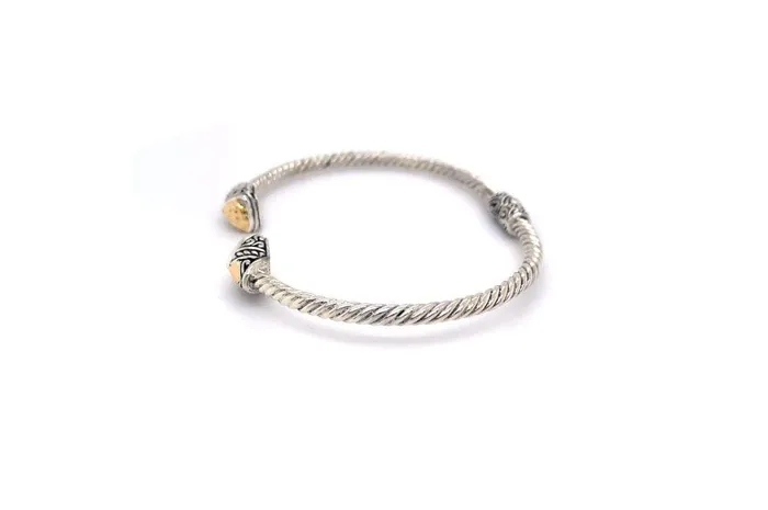 Rings Samuel B Gemma Bangle Silver And Gold