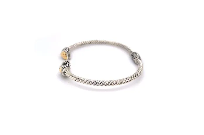Rings Samuel B Gemma Bangle Silver And Gold