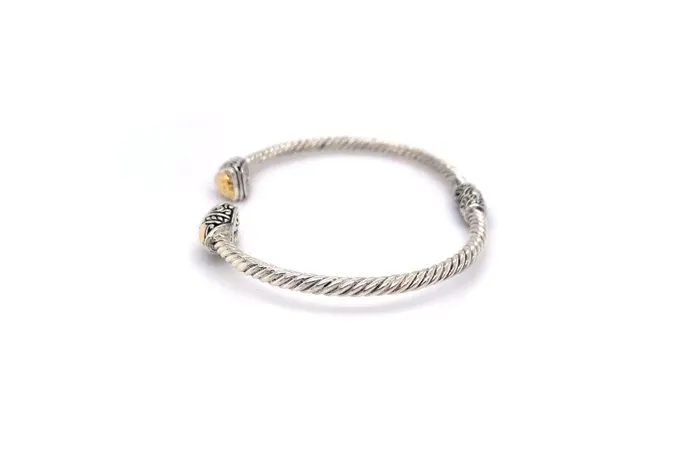 Rings Samuel B Gemma Bangle Silver And Gold