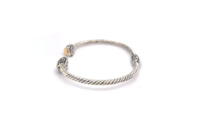 Rings Samuel B Gemma Bangle Silver And Gold
