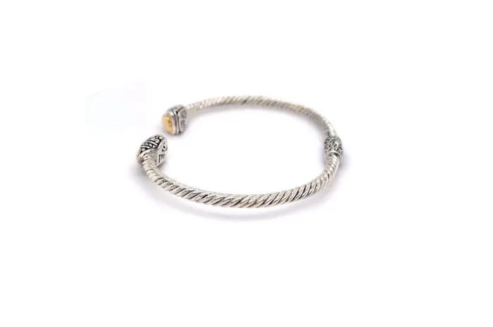 Rings Samuel B Gemma Bangle Silver And Gold
