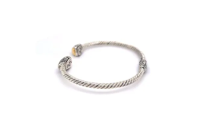 Rings Samuel B Gemma Bangle Silver And Gold
