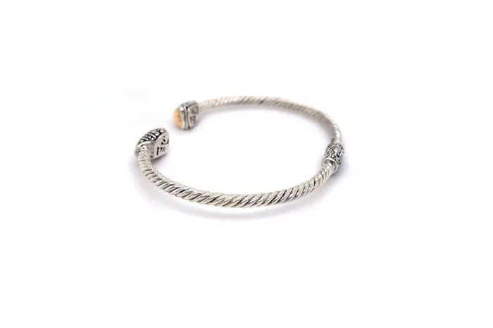 Rings Samuel B Gemma Bangle Silver And Gold