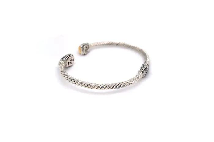 Rings Samuel B Gemma Bangle Silver And Gold