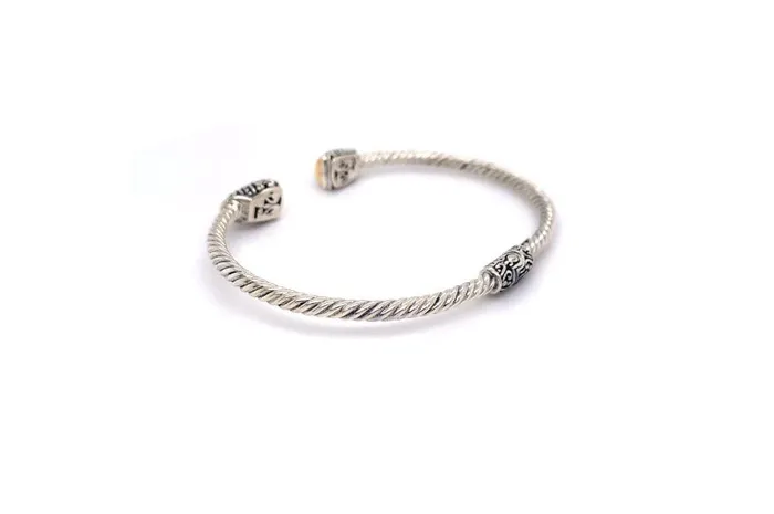 Rings Samuel B Gemma Bangle Silver And Gold