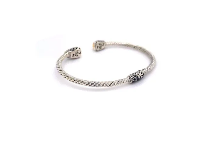 Rings Samuel B Gemma Bangle Silver And Gold