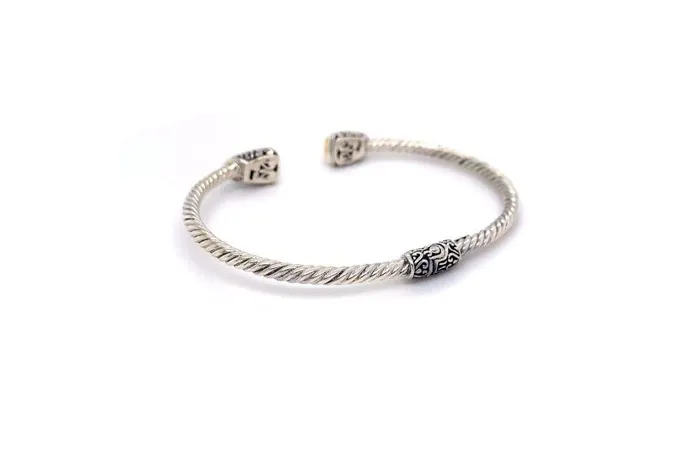 Rings Samuel B Gemma Bangle Silver And Gold