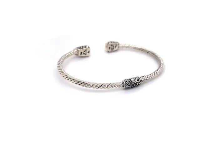 Rings Samuel B Gemma Bangle Silver And Gold