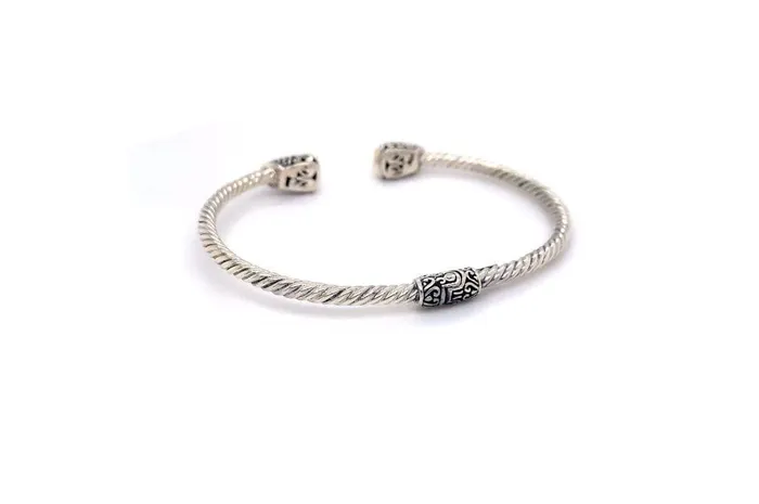 Rings Samuel B Gemma Bangle Silver And Gold