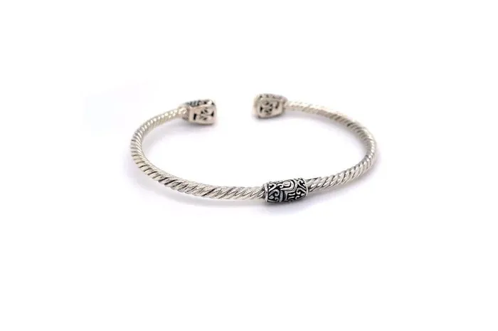 Rings Samuel B Gemma Bangle Silver And Gold