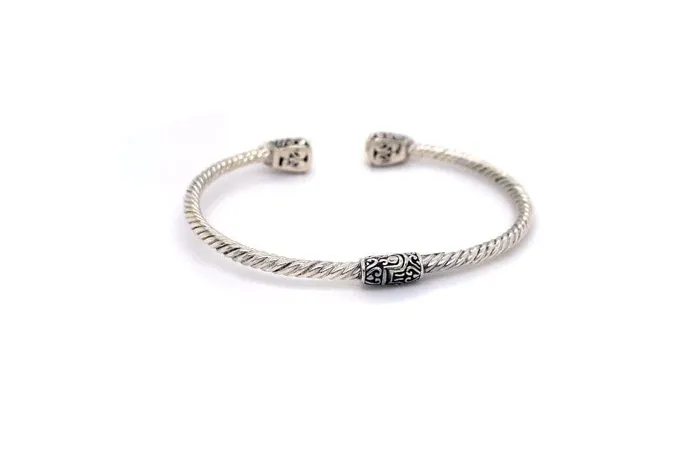 Rings Samuel B Gemma Bangle Silver And Gold