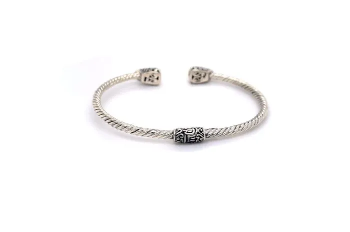 Rings Samuel B Gemma Bangle Silver And Gold