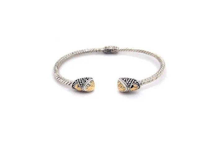 Rings Samuel B Gemma Bangle Silver And Gold