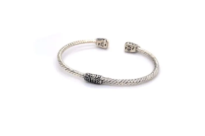Rings Samuel B Gemma Bangle Silver And Gold