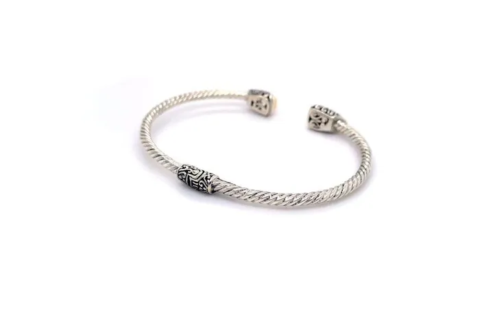 Rings Samuel B Gemma Bangle Silver And Gold