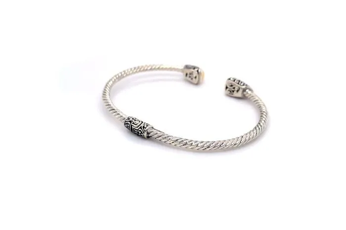 Rings Samuel B Gemma Bangle Silver And Gold