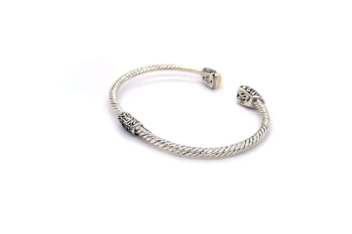 Rings Samuel B Gemma Bangle Silver And Gold