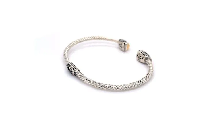Rings Samuel B Gemma Bangle Silver And Gold