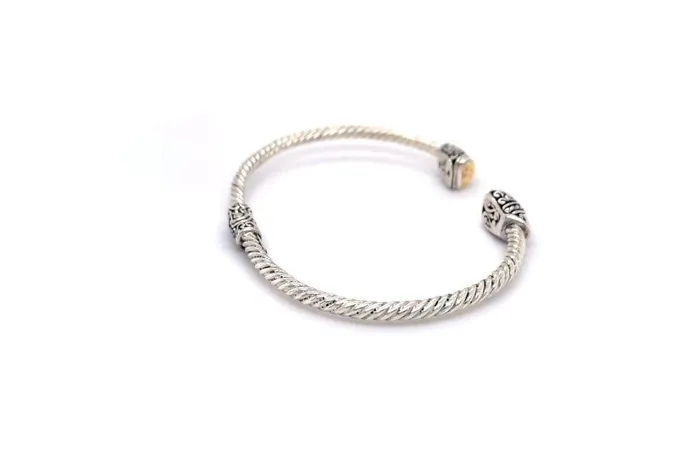 Rings Samuel B Gemma Bangle Silver And Gold