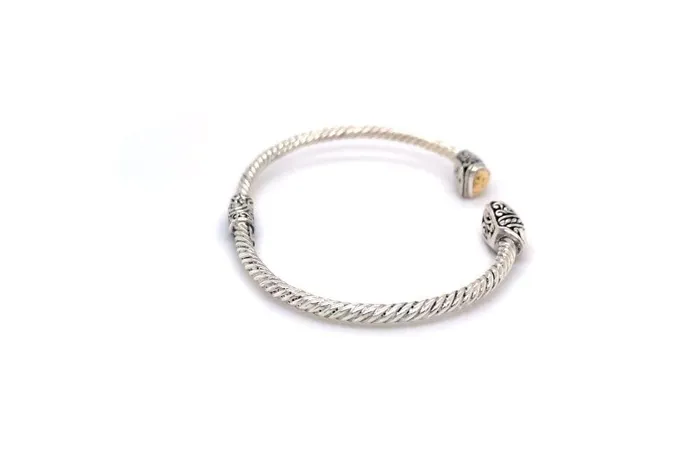 Rings Samuel B Gemma Bangle Silver And Gold