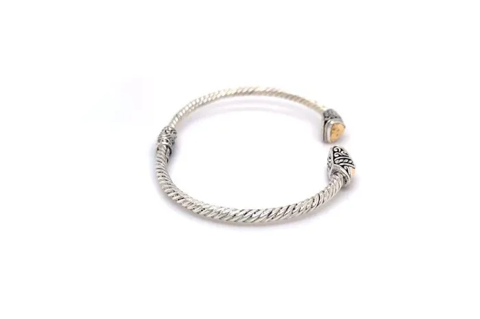 Rings Samuel B Gemma Bangle Silver And Gold