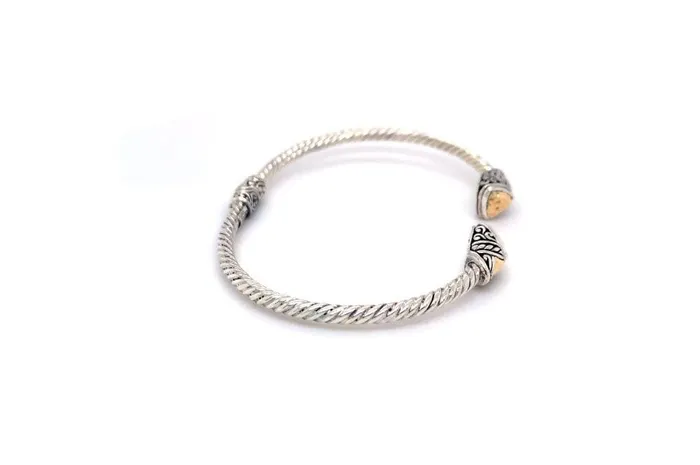 Rings Samuel B Gemma Bangle Silver And Gold