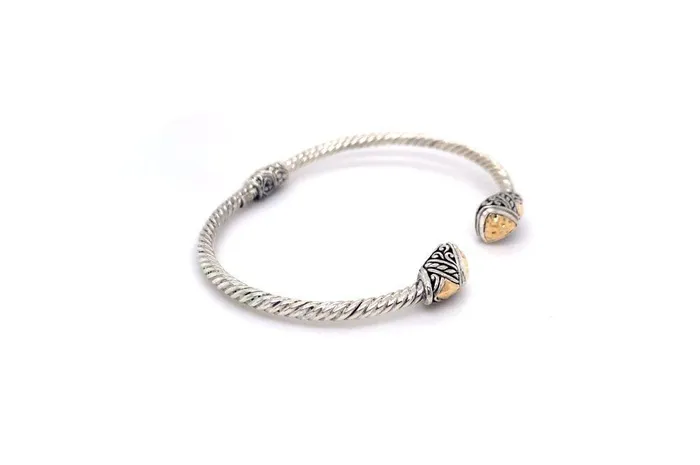 Rings Samuel B Gemma Bangle Silver And Gold
