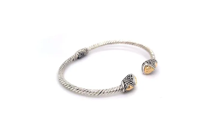 Rings Samuel B Gemma Bangle Silver And Gold