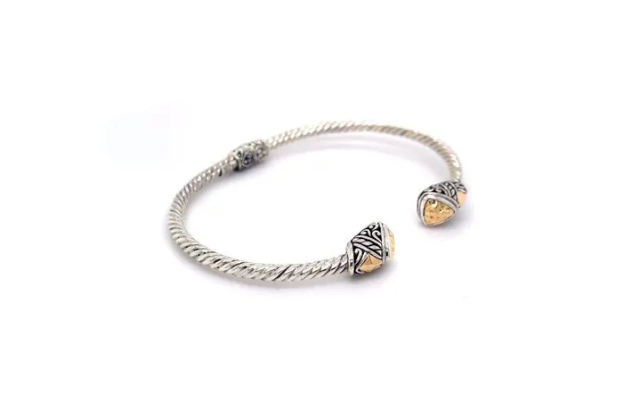 Rings Samuel B Gemma Bangle Silver And Gold
