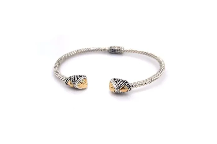 Rings Samuel B Gemma Bangle Silver And Gold
