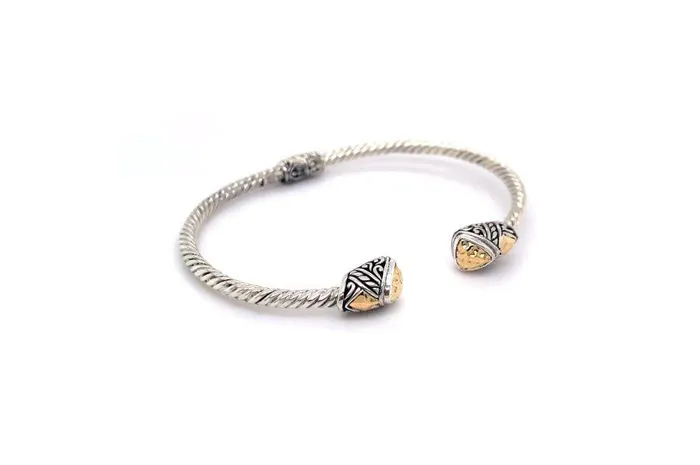 Rings Samuel B Gemma Bangle Silver And Gold
