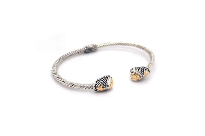 Rings Samuel B Gemma Bangle Silver And Gold