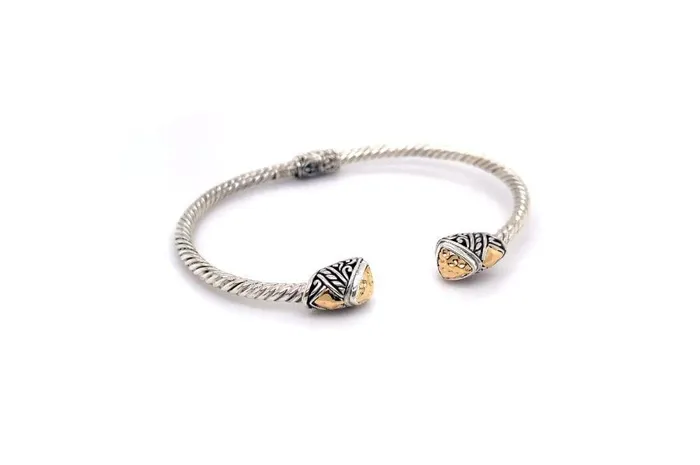 Rings Samuel B Gemma Bangle Silver And Gold