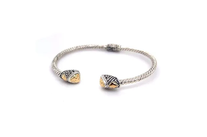 Rings Samuel B Gemma Bangle Silver And Gold