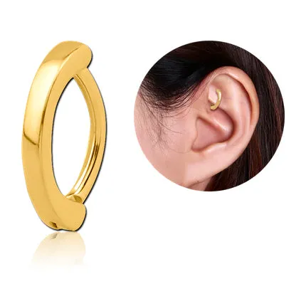 Rings Simple Gold Cartilage Clicker Tulsa Body Jewelry